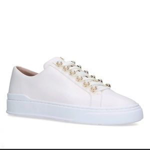 Stuart Weitzman Women's White Excelsa Pearl Sneakers
